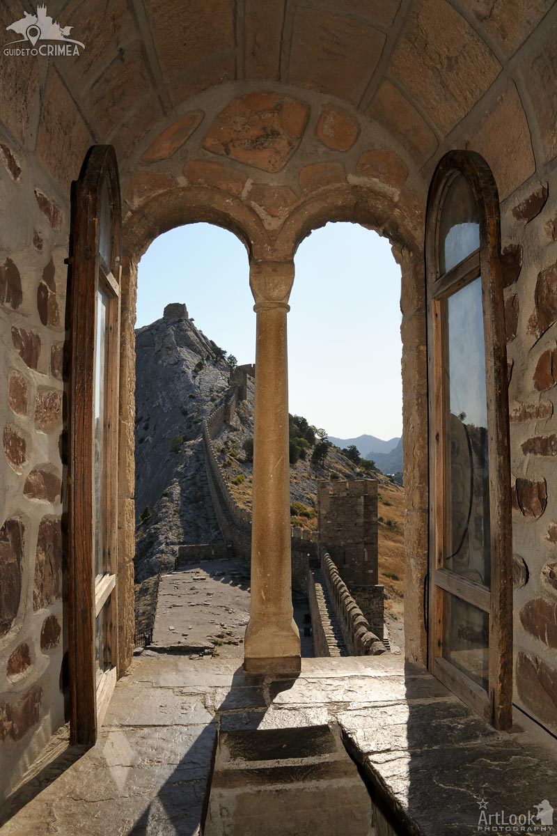 View of Fortification Wall through a Window of Consular Castle