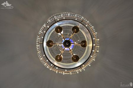 Under the Bedroom Chandelier in Livadia Palace